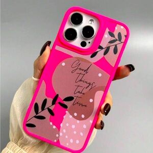 Summer Pink Shockproof iPhone 14 Pro Phone Case